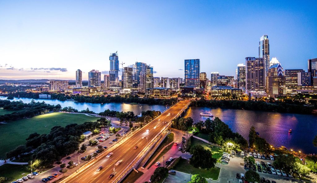 Aerial view of Dallas - Texas, United States of America Stock Photo - Alamy