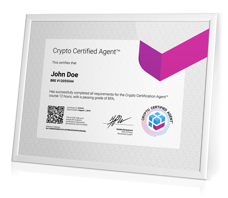 crypto certified agent