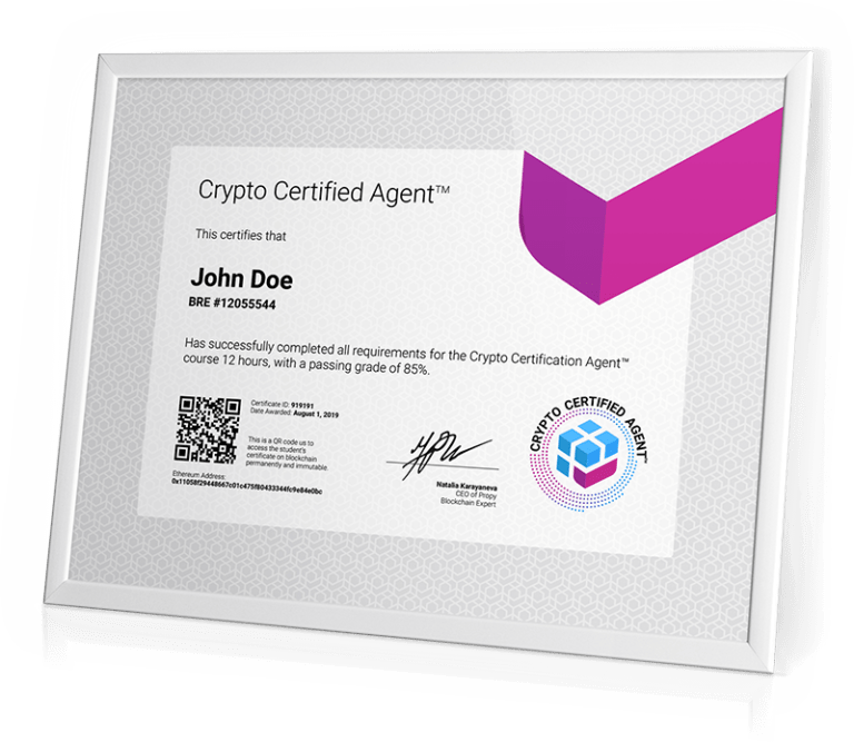 crypto tokenization basedonline real estate certification